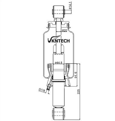 CABIN AIR SPRING 1076855 20889134 20427897 20721169 20775212 Sachs 895213A Monroe CB0006 VKNTECH 1S5077 द्वारा बदला गया उच्च गुणवत्ता वाला केबिन एयर स्प्रिंग