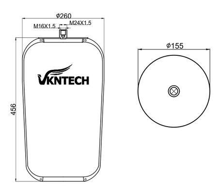 मर्सिडीज बेंज A 946.320.39.21 के लिए ट्रक एयर स्प्रिंग कॉन्टिटेक 4737NP22 VKNTECH 1K4757SA द्वारा बदला गया मर्सिडीज बेंज A 946.320.39.21 कॉन्टिटेक 4737NP22 बिना पिस्टन के