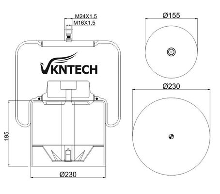 मर्सिडीज बेंज ए 946 के लिए ट्रक एयर स्प्रिंग320.01.21 Contitech 4838NP03 VKNTECH 1K4838-3 द्वारा प्रतिस्थापित