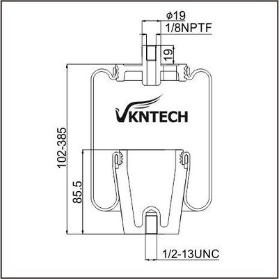 केबिन एयर स्प्रिंग मैक 227QS38 227QS38A 227QS38B गुडइयर 1S5-055 को VKNTECH 1S5-055 द्वारा प्रतिस्थापित किया गया