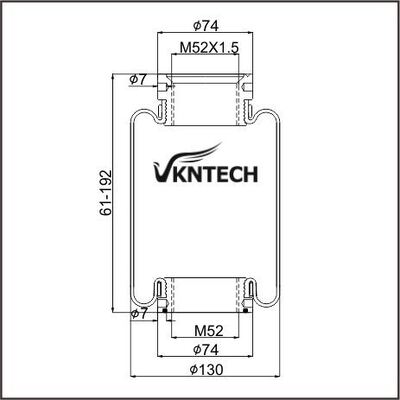 केबिन एयर स्प्रिंग MACK 227QS34B E-FS7007 PAI FAS-4905 FS7007 FIRESTONE W02-358-7007 VKNTECH 1S7007 द्वारा प्रतिस्थापित