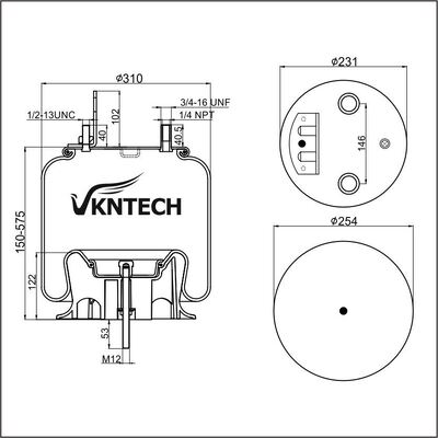 एयर स्प्रिंग फायरस्टोन W01-358-9786 VKNTECH 1K9876 द्वारा प्रतिस्थापित